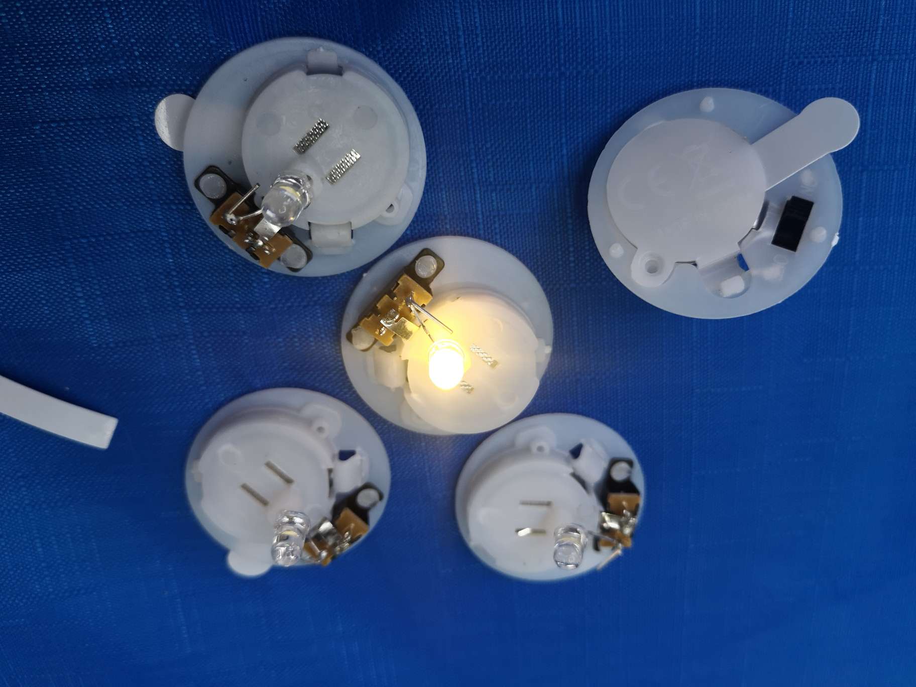 发光电子配件玩具发光电子发光底座产品图