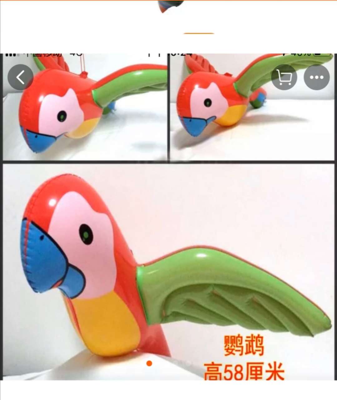 充气玩具鹦鹉产品图