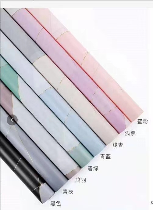 Factory direct flower wrapping paper florist materials waterproof noyarn paper magnetic field lines thumbnail