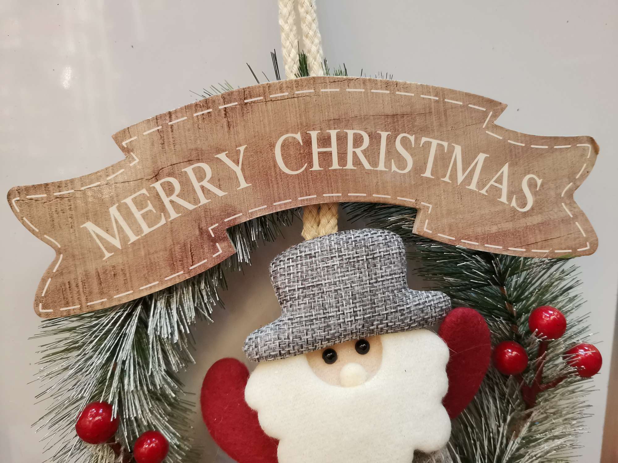 Christmas pine needle ring pendant, 19*31CM Specification image