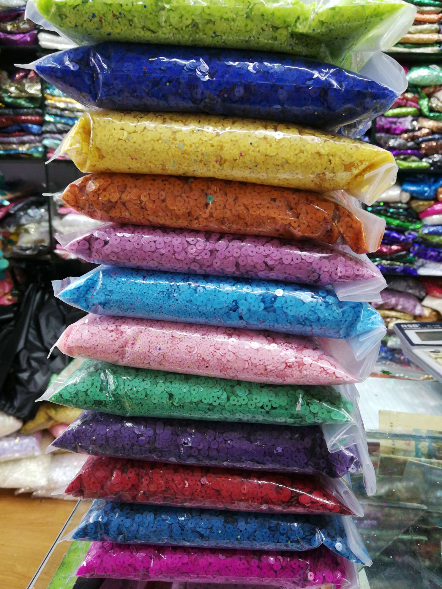 Eco-friendly high-temperature solid color series sequins, high-temperature eco-friendly sequins, can be hand-sewn, Jincan Decoration with 105 details Picture