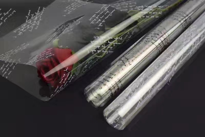 Factory direct flower wrapping paper florist Materials Waterproof cellophane English thumbnail