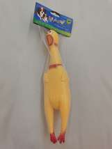 厂家直销 搪胶玩具 捏响玩具 怪叫鸡 PVC 中号公鸡