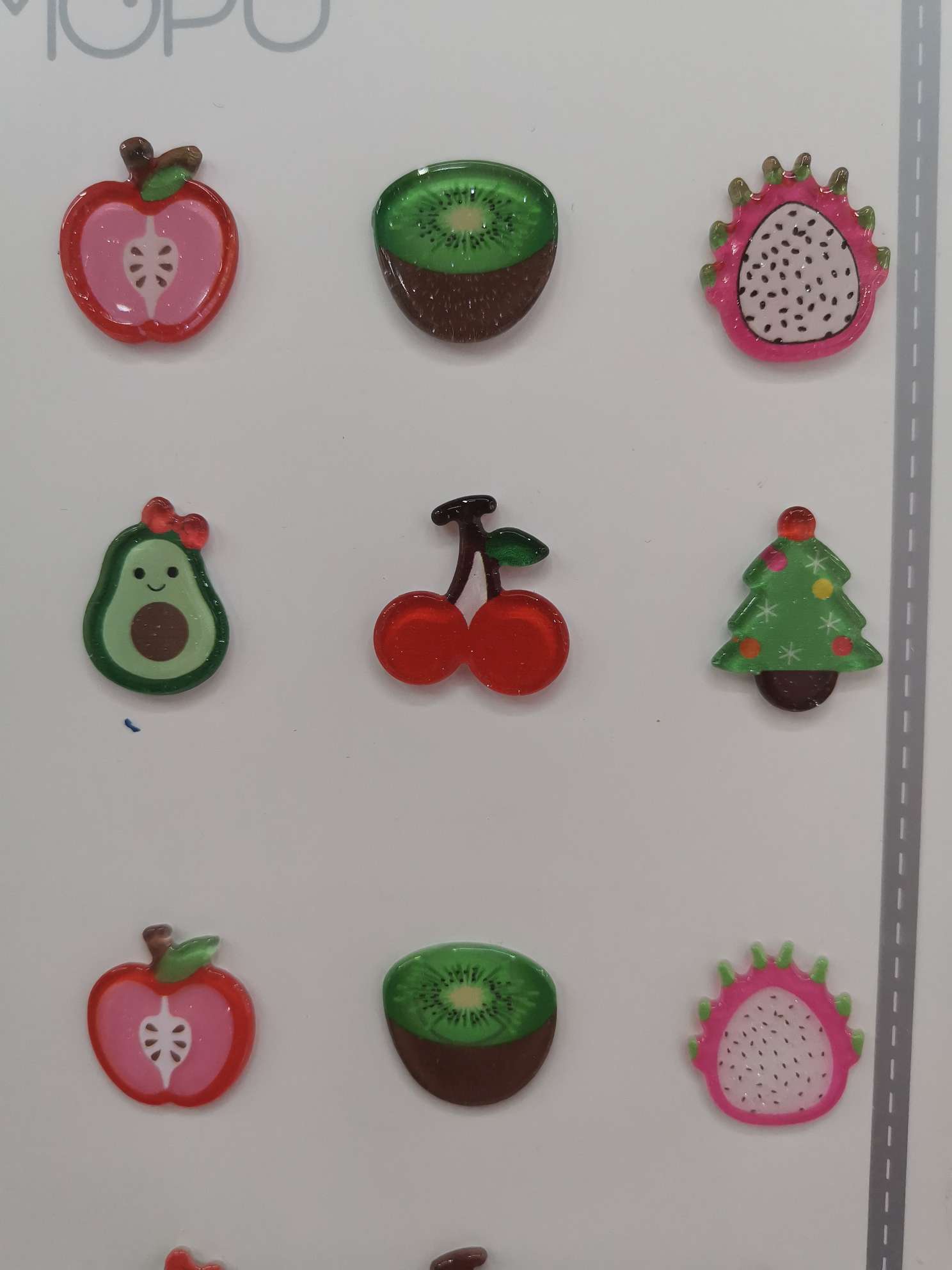 Internet-famous acrylic jewelry accessories, transparent acrylic fruits details Picture