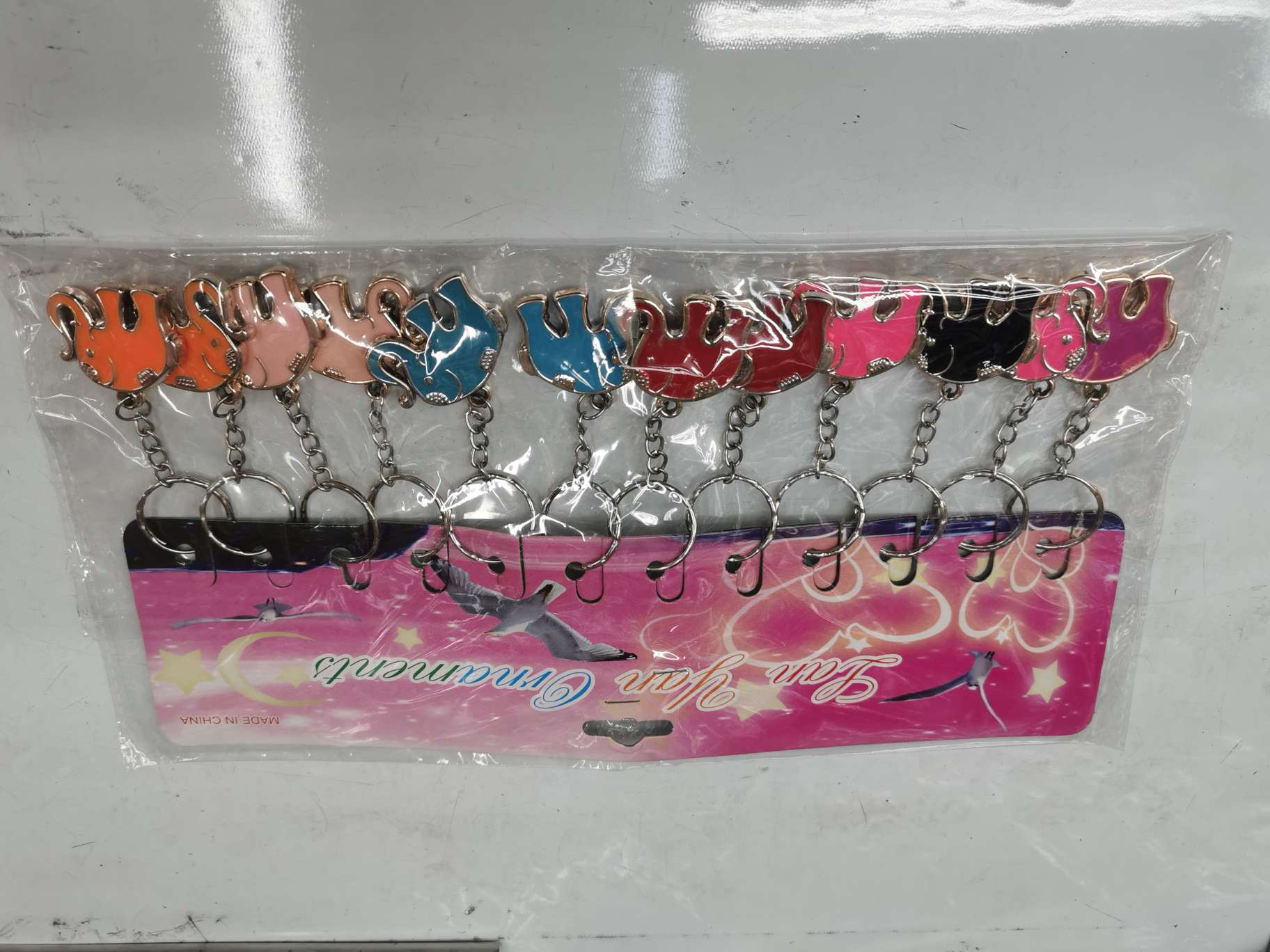 The drops come in six colors