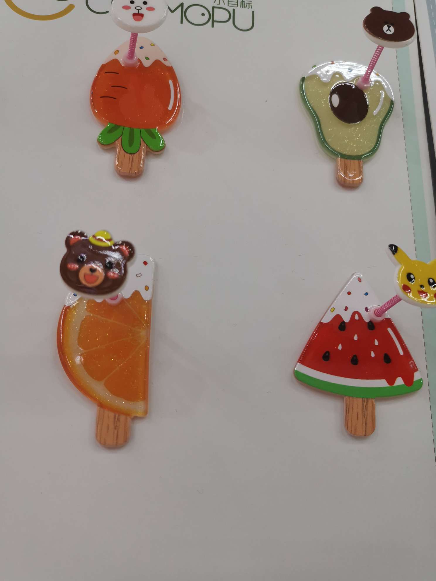 Popular acrylic jewelry accessories with spring fruits details Picture