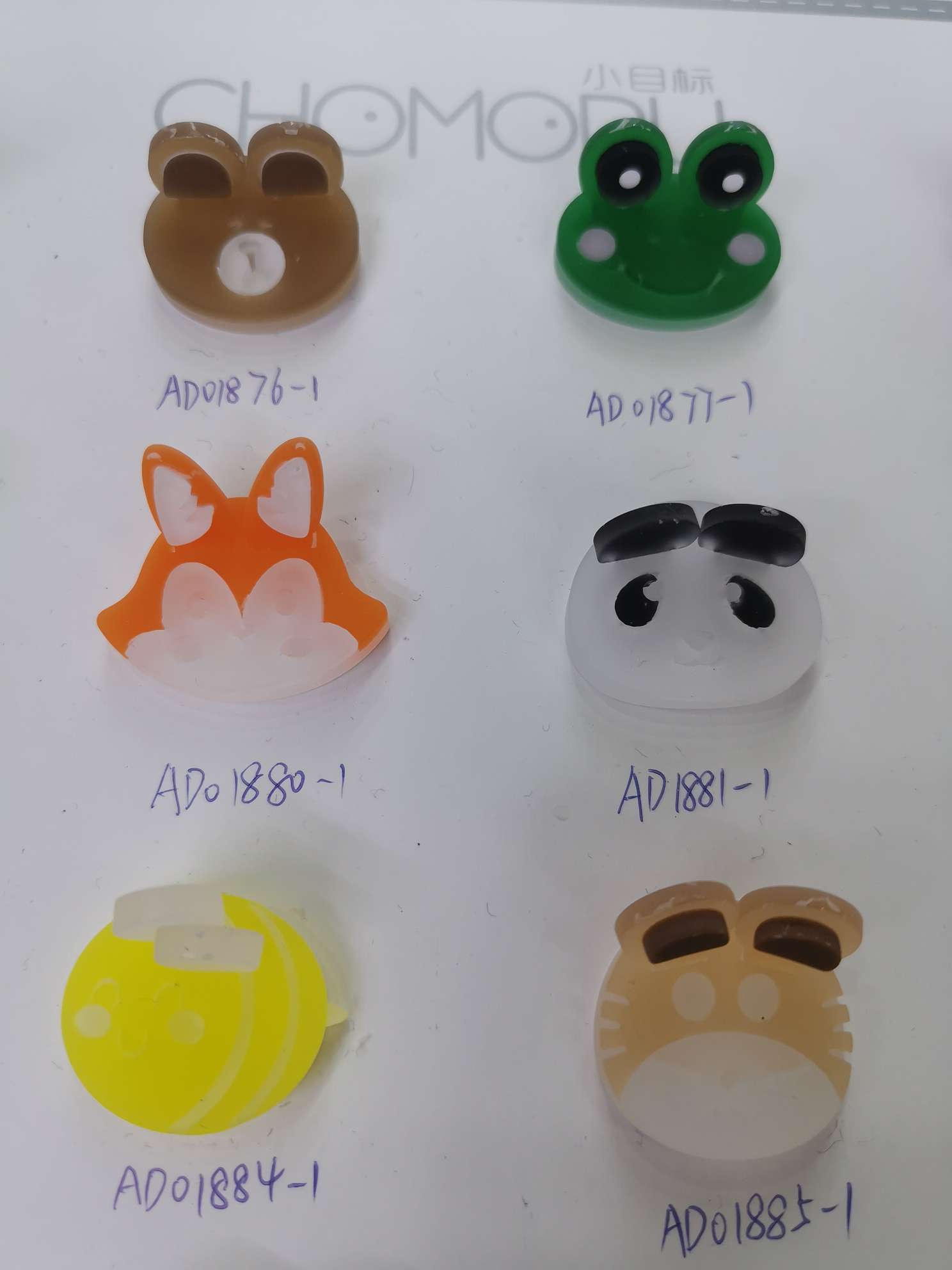 Popular online acrylic jewelry accessories with cartoon splicing details Picture