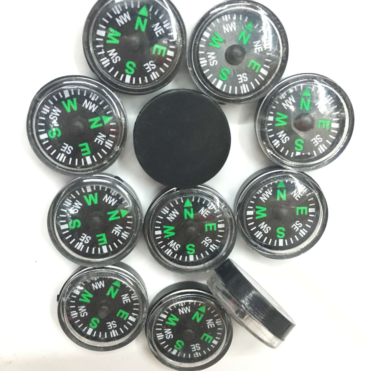 20MM塑料帽塑料指南针，配件装饰型指南针500个一袋起，厂价销售