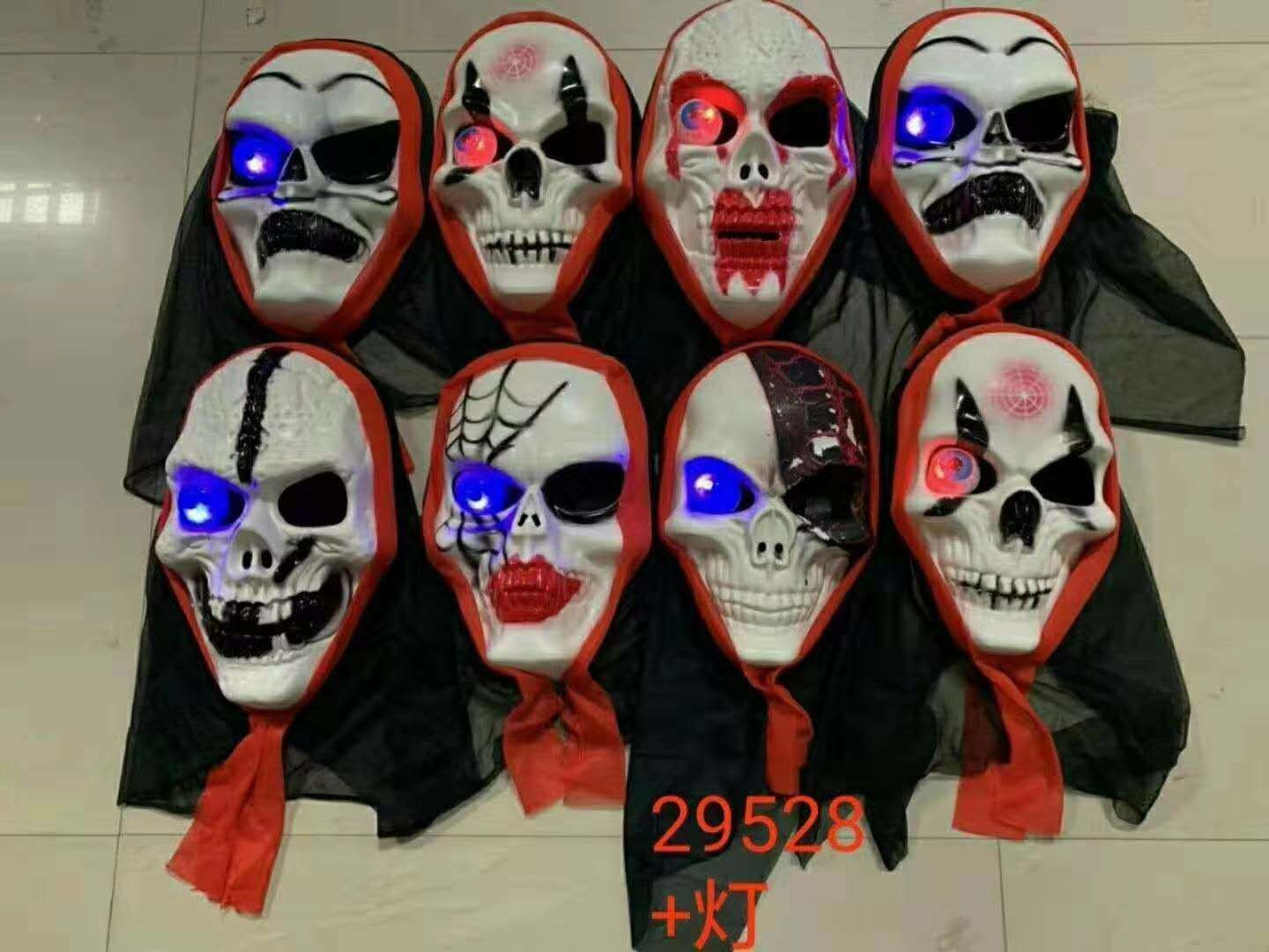 Wholesale of illuminated skull mask party decorations