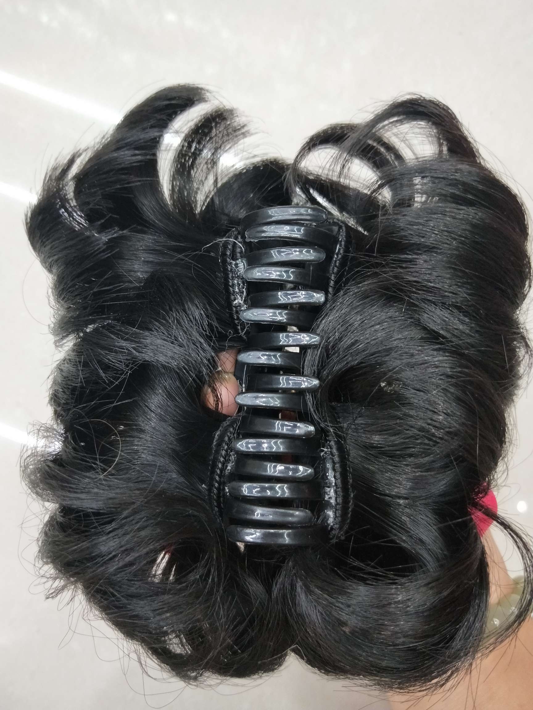 Double Floral Double Wig Grab Clip Double Floral Classic Invisible Traceless Natural One-Piece Hair Extensions Specification drawing