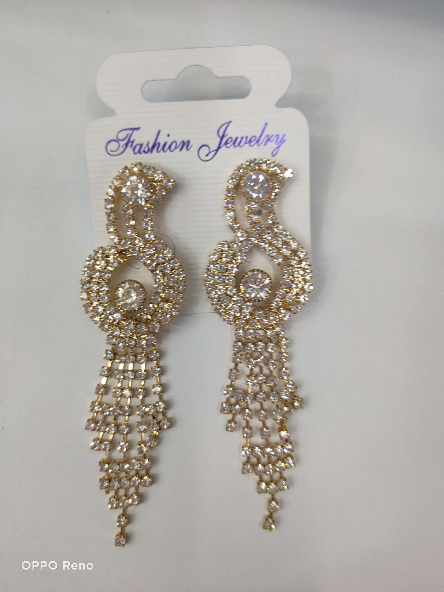 Korean rhinestone earrings