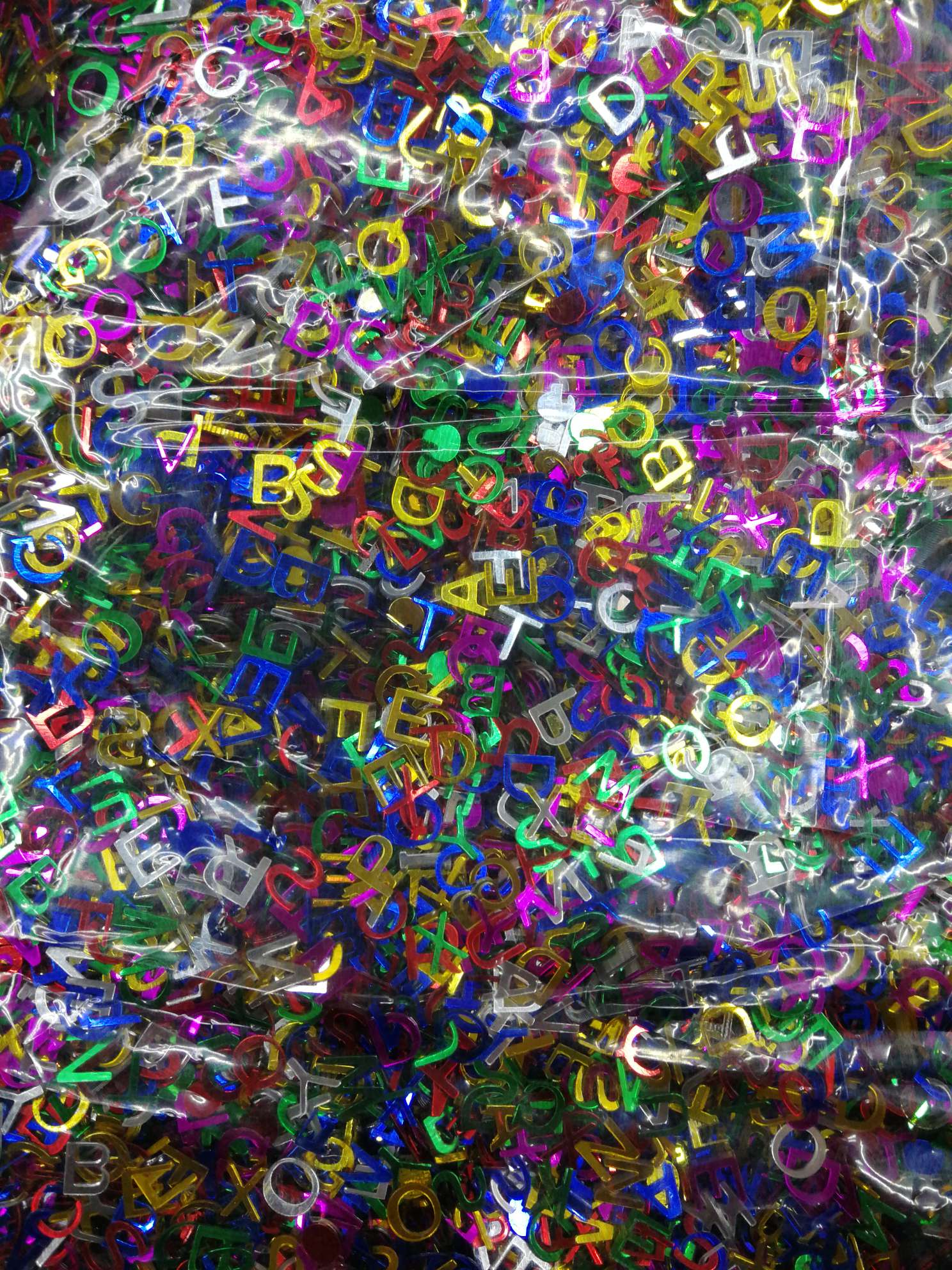 26 small letters, high-temperature eco-friendly sequins, can be sewn by hand, Jincan decoration with 105