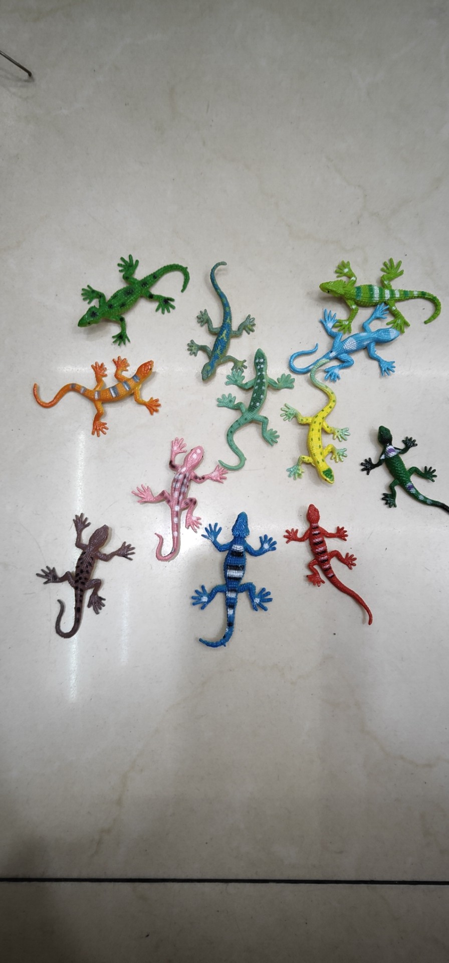 小蜥蜴儿童认知科教玩具沙盘摆件塑胶PVC玩具模型太空沙沐浴盐配件