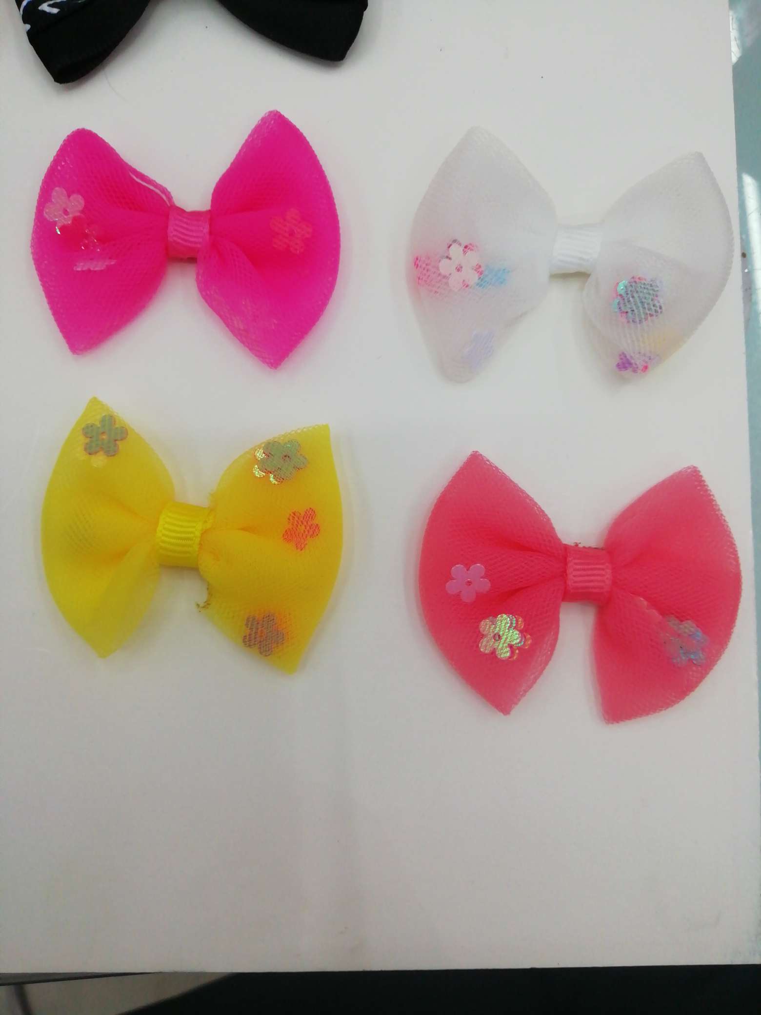 Net cloth + plum blossom bow tie thumbnail
