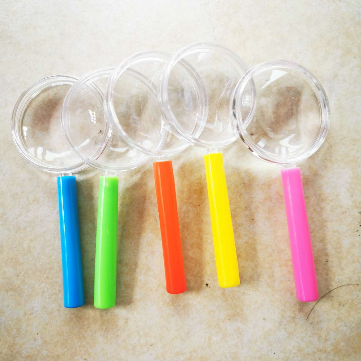 放大镜,40mm彩色塑料儿童玩具型单个opp包装的镜片都是塑料的厂家直销详情图6