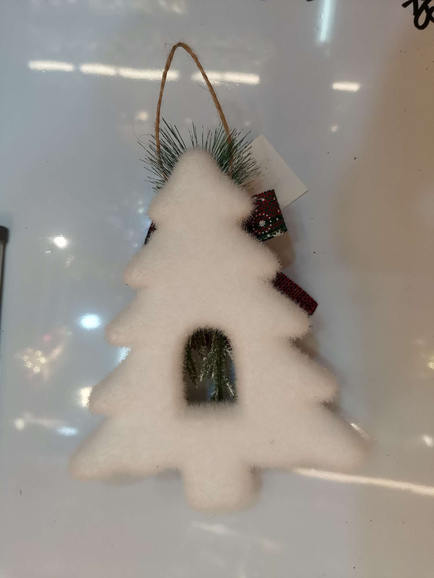 Christmas foam tree-shaped pendant 16*13.5CM details Picture