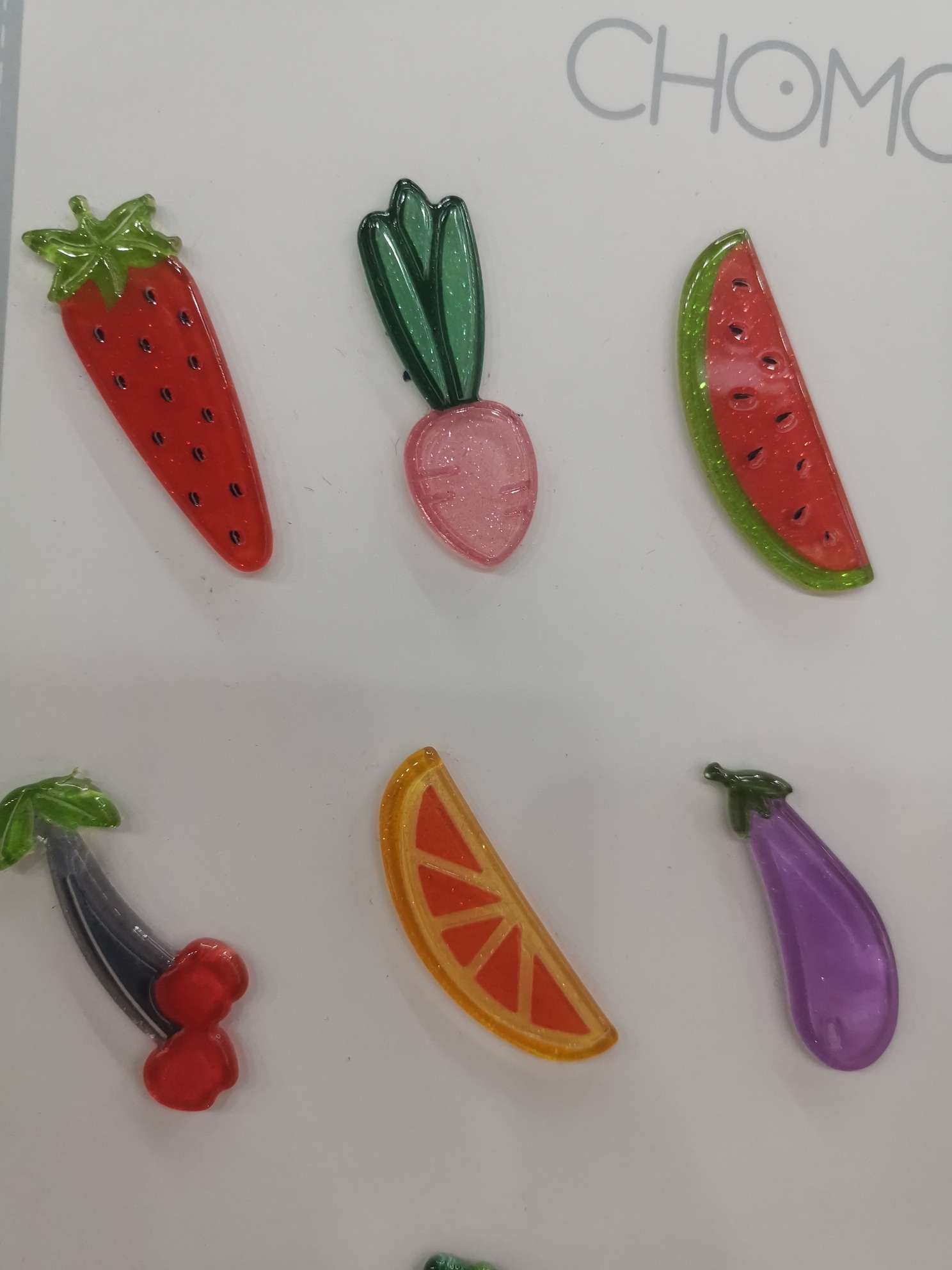 The popular acrylic jewelry accessories and fruit series on the Internet details Picture