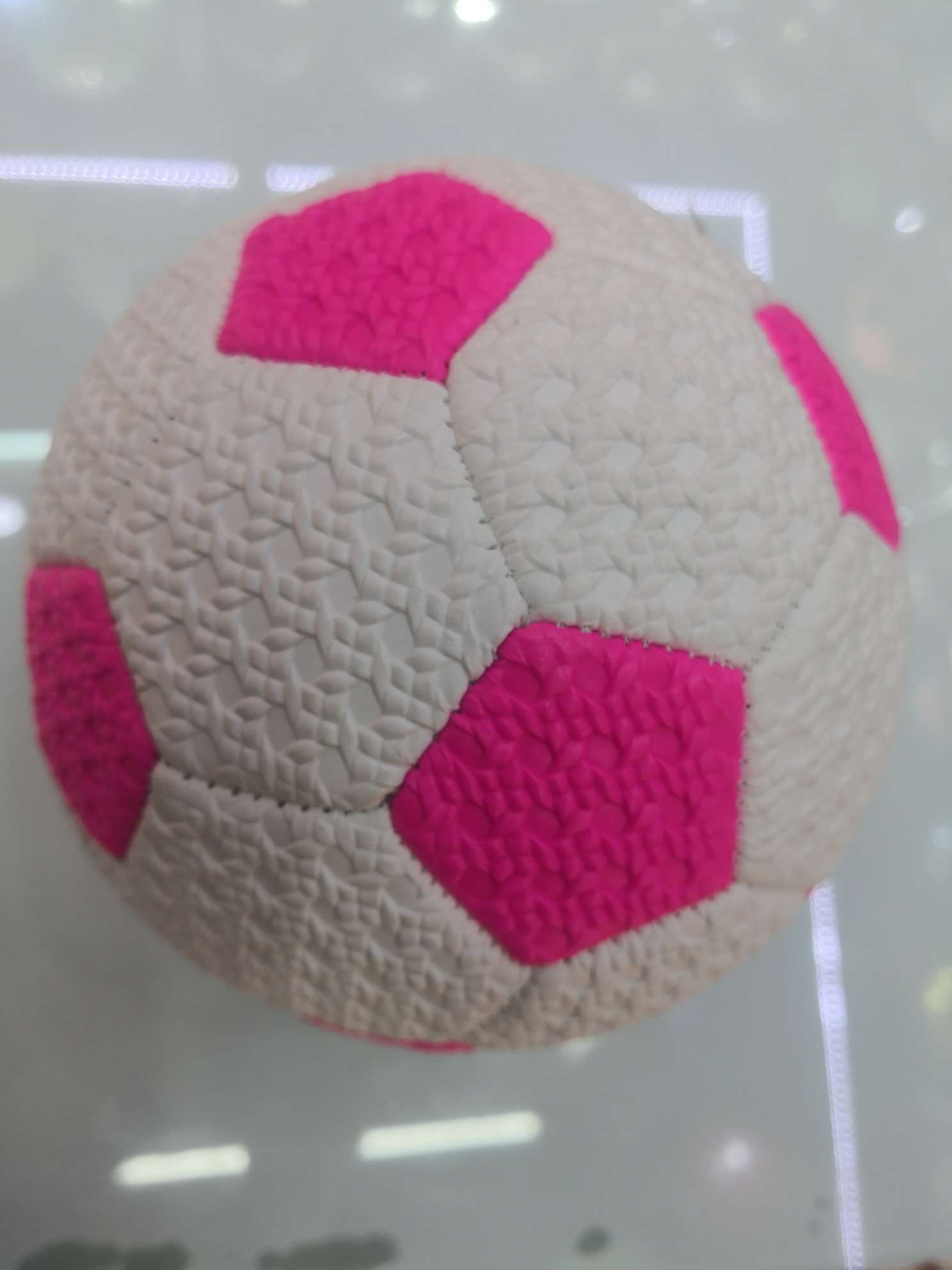 Leather football No. 5 details Picture