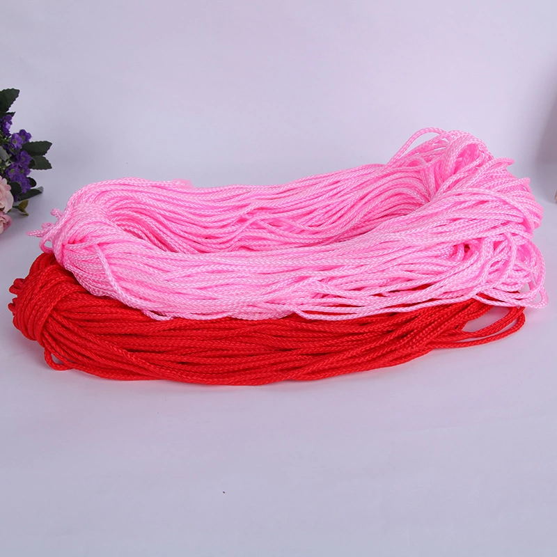 Factory Direct Sales 8*4 Hollow Core Color Eight-Strand Pp Rope Polypropylene Braided Rope Rope Cap Rope Specification drawing