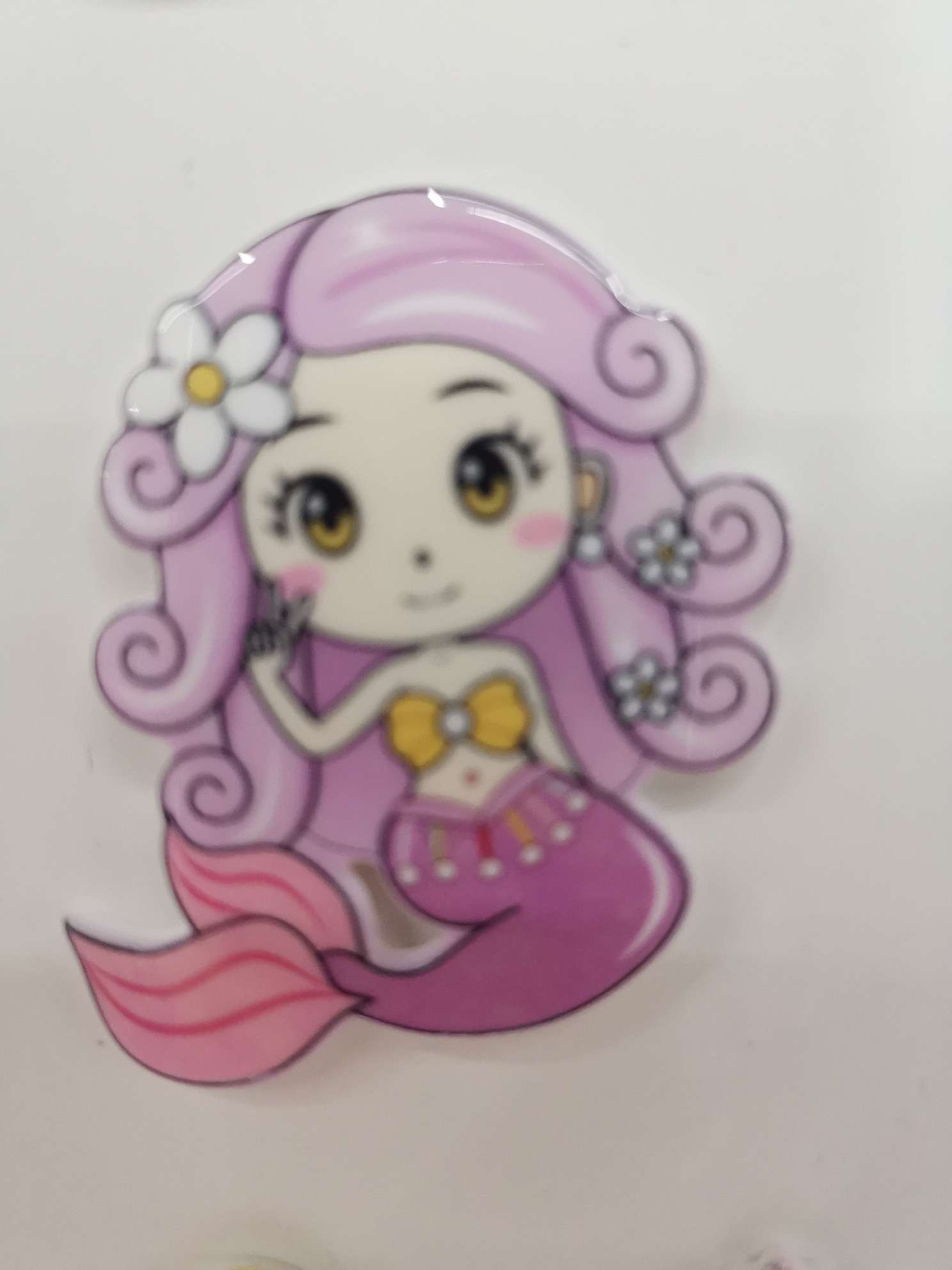 Mermaid, a popular acrylic jewelry accessory details Picture