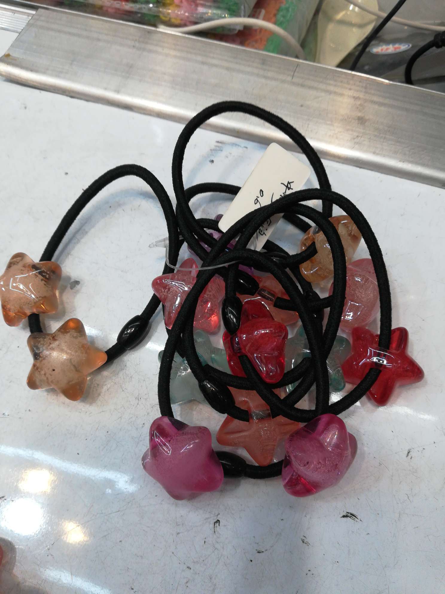 中小号汽泡珠，园珠，五星，桃心， 蝴蝶，方块，领节细节图