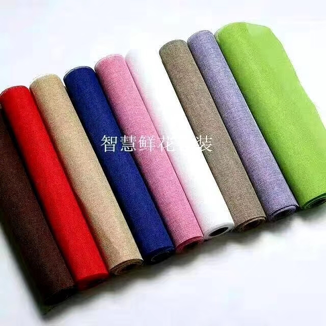 Factory direct flower wrapping paper florist material imitation hemp roll thumbnail