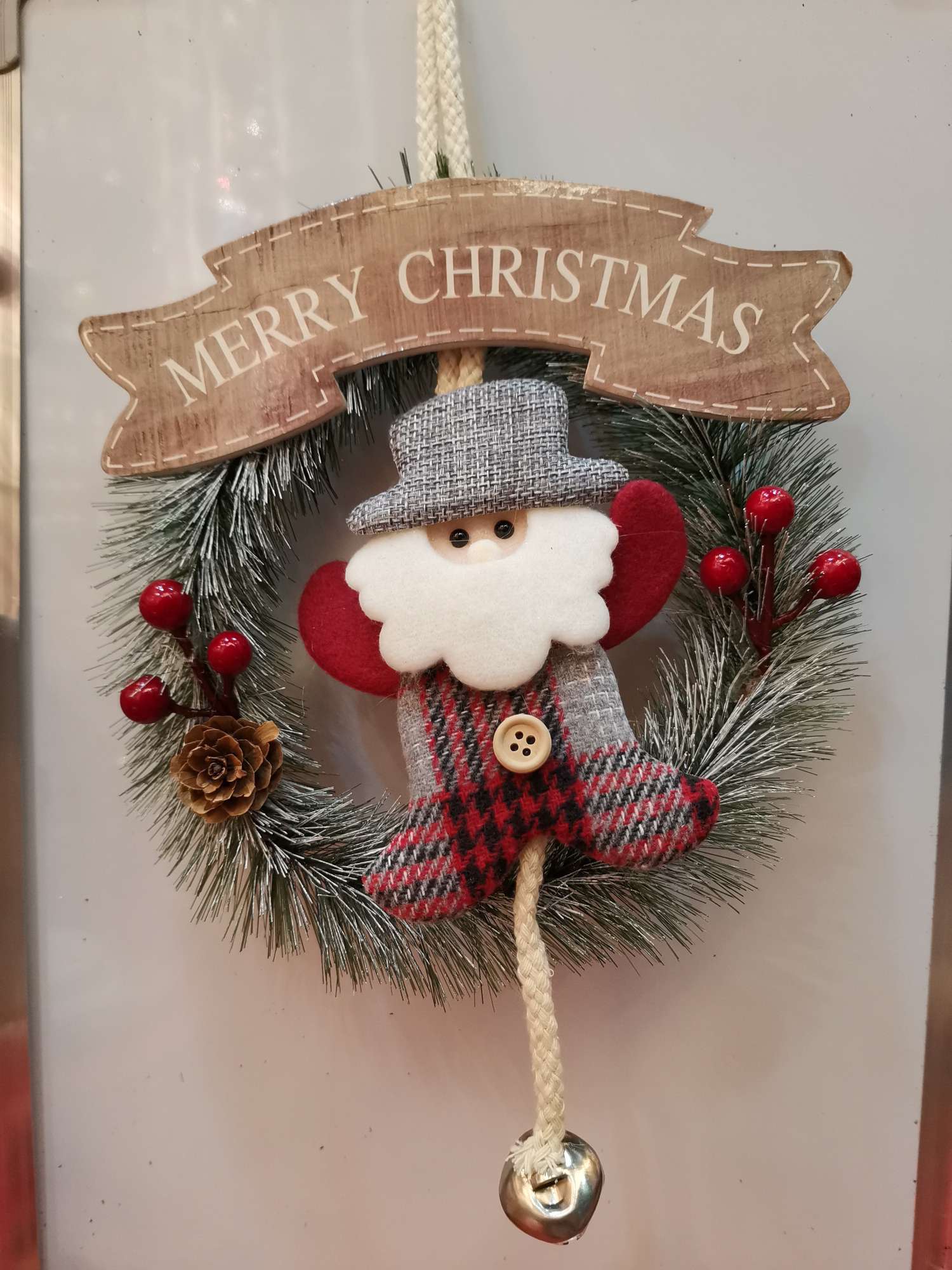Christmas pine needle ring pendant, 19*31CM