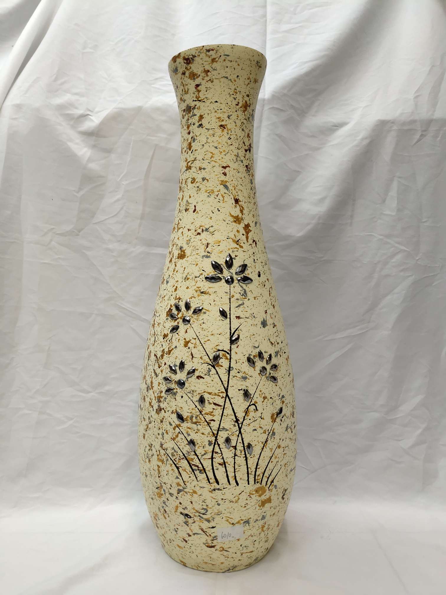 A floor-standing vase with a big belly