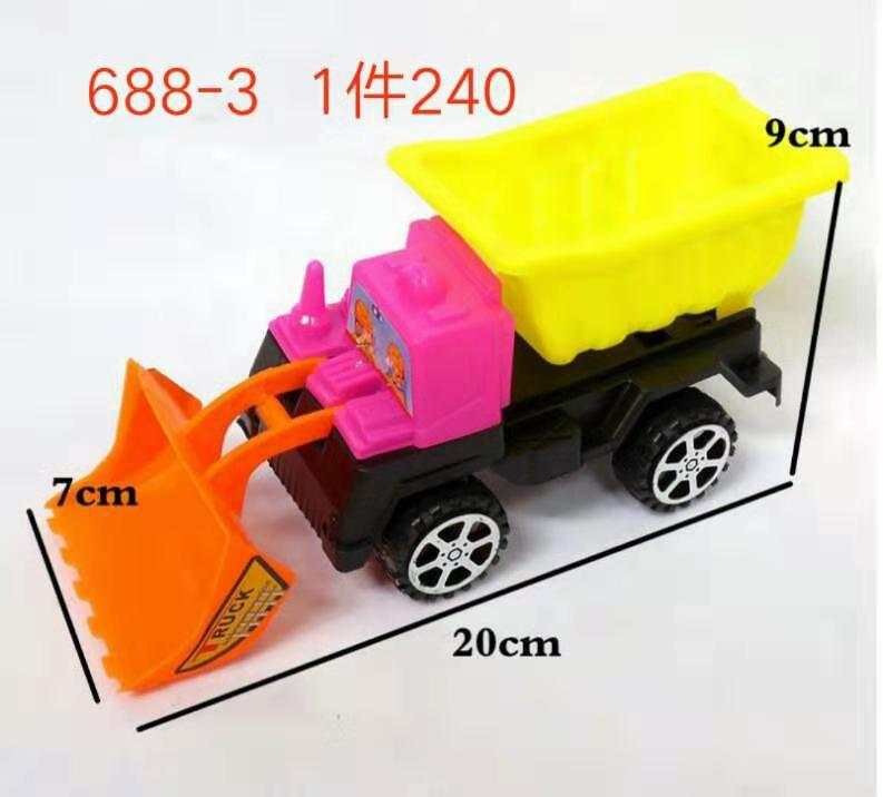 益群玩具玩具彩色推土机车模型玩具批发01