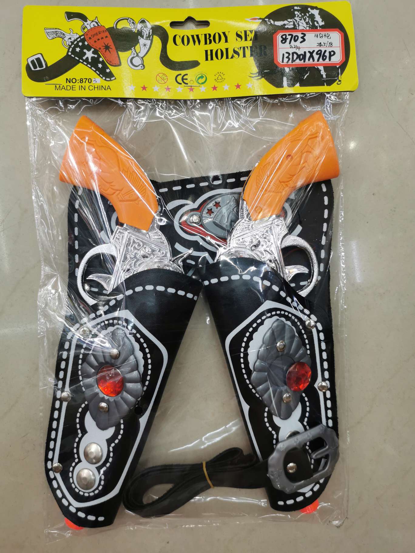 Leather jeans with two black guns thumbnail
