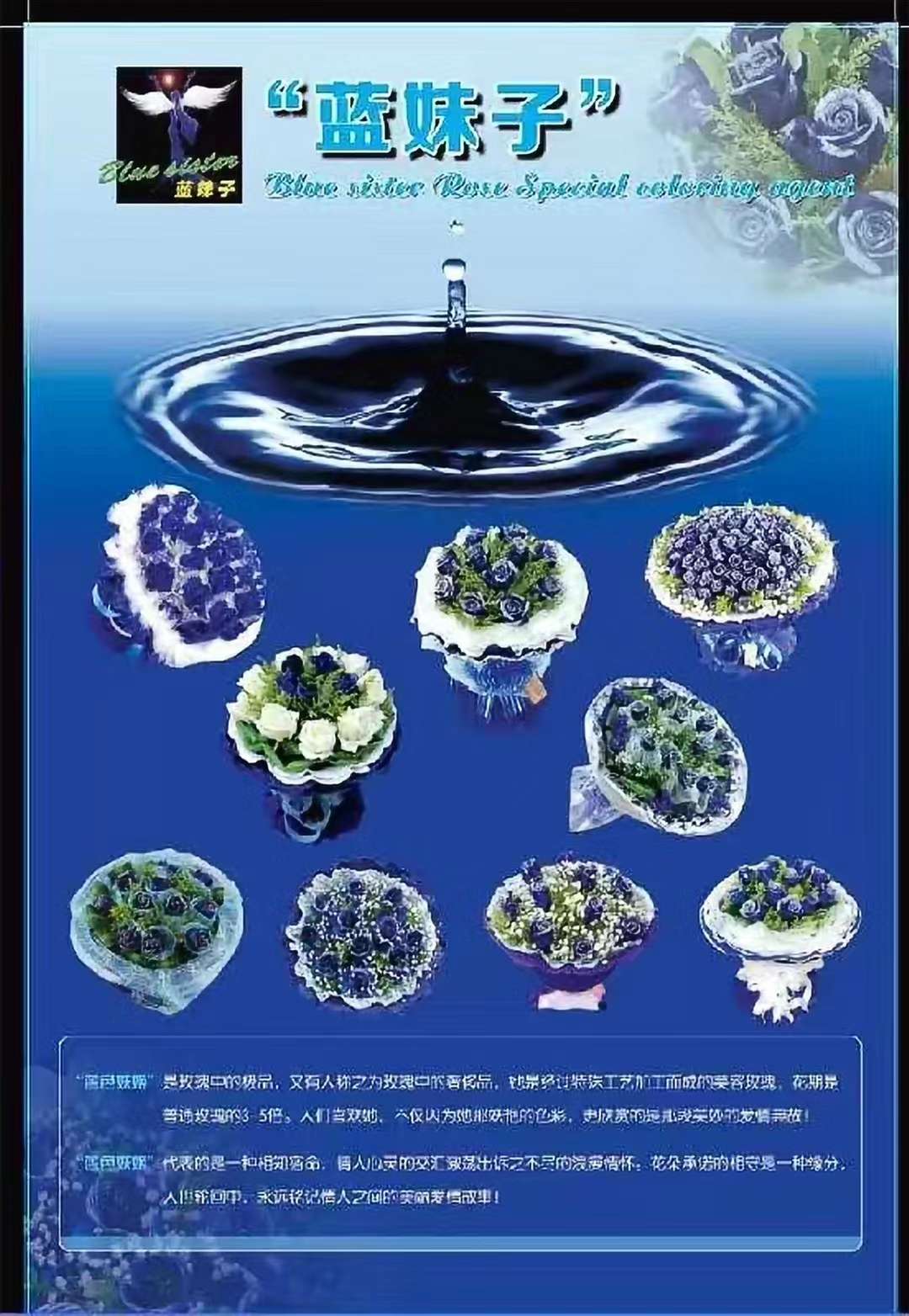 Factory direct flower dye blue sister dye thumbnail