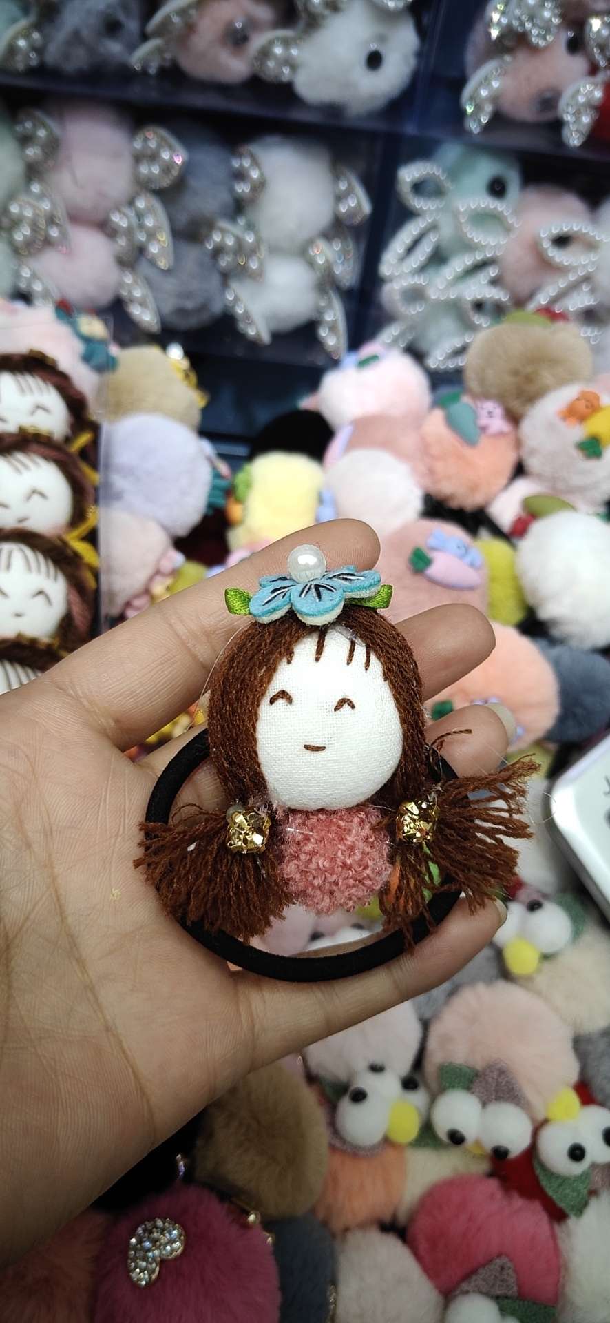 Korean version of the pure hand - made little girl hair ring thumbnail