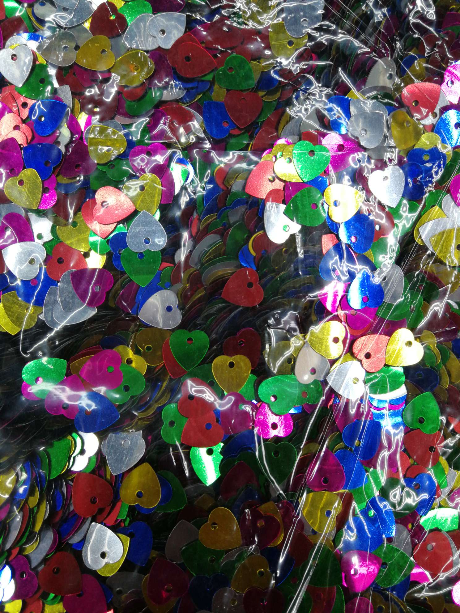 Little heart, high-temperature eco-friendly sequins, can be sewn by hand, Jincan decoration with 105 details Picture