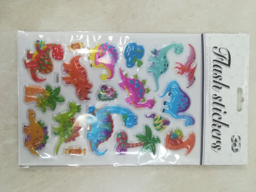 义乌好货 金粉凹凸贴吸塑贴立体贴益智贴详情图2