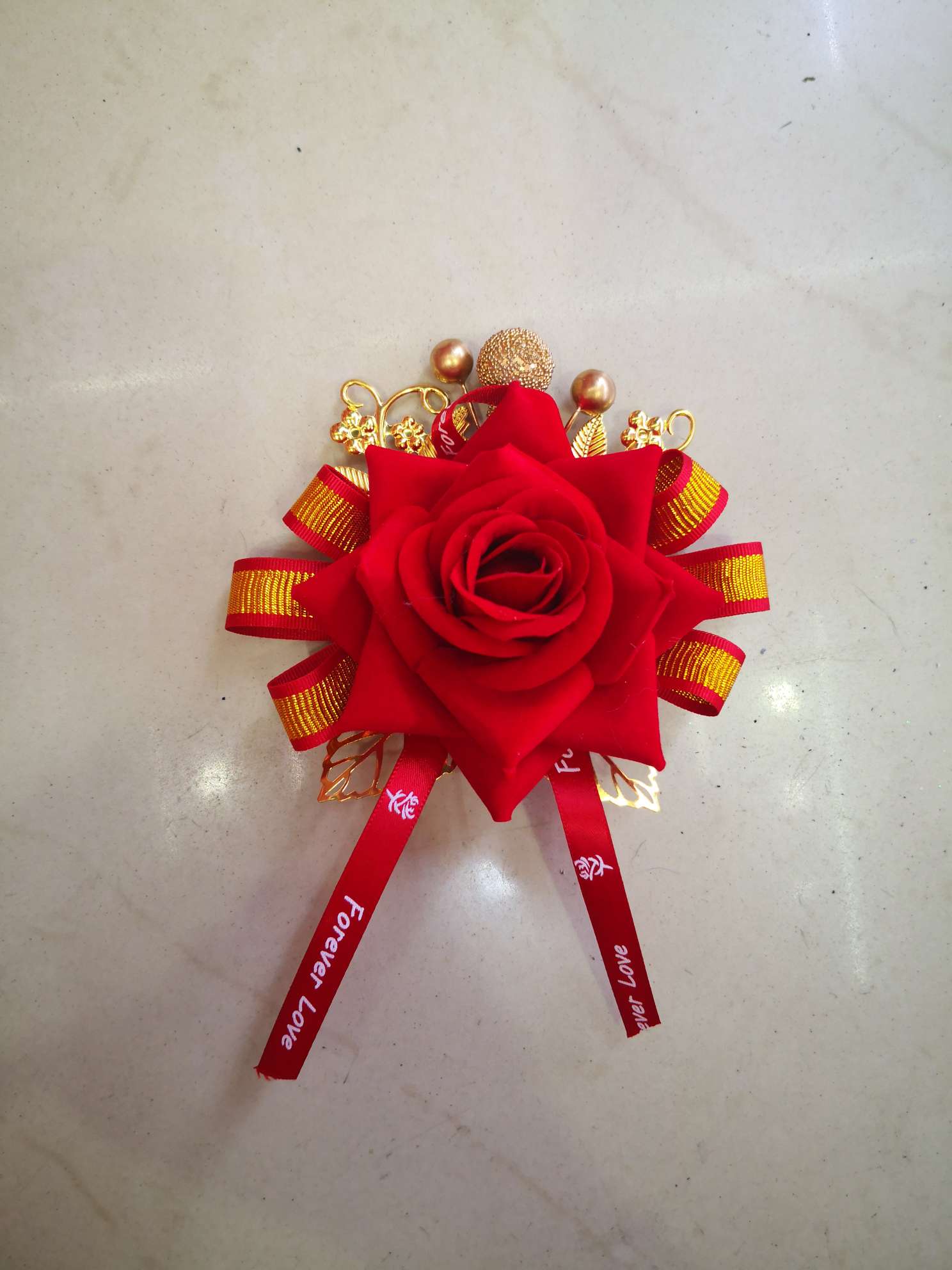 新娘新郎高档中式花朵产品图