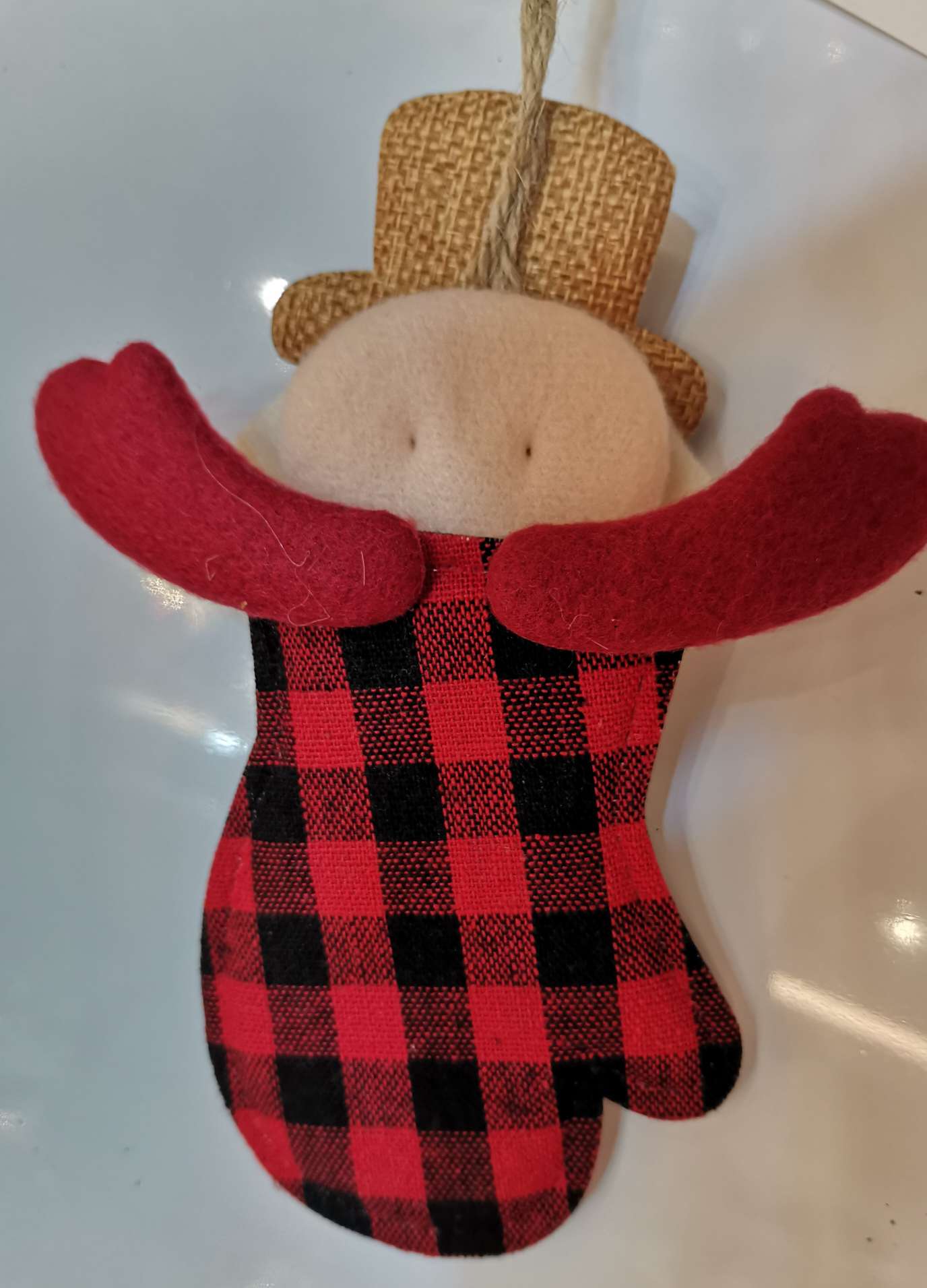 The Santa Claus pendant sock is 11.5*15.5CM in shape Item Picture