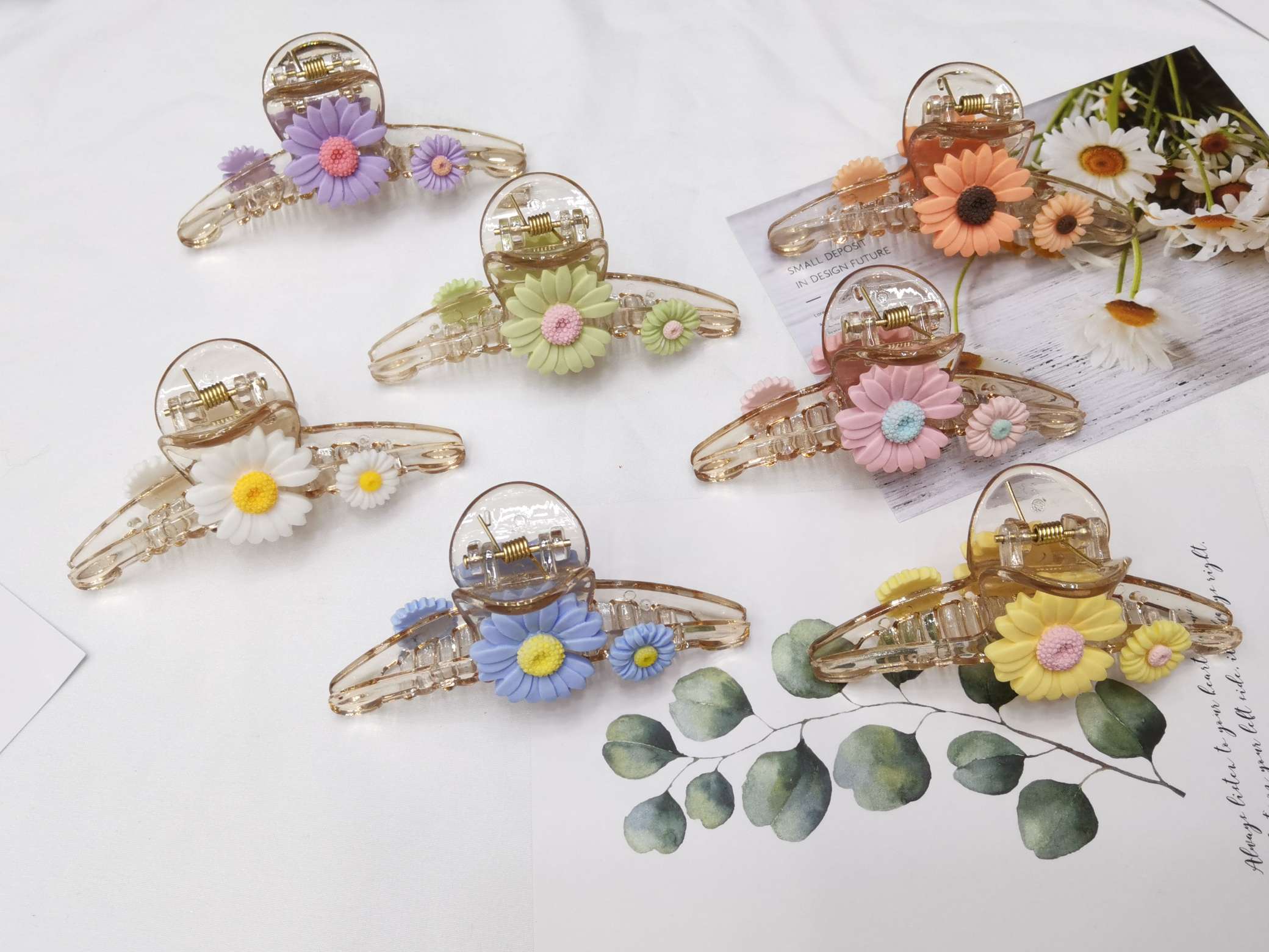 Korean version of the popular little Daisy clip transparent versatile thumbnail