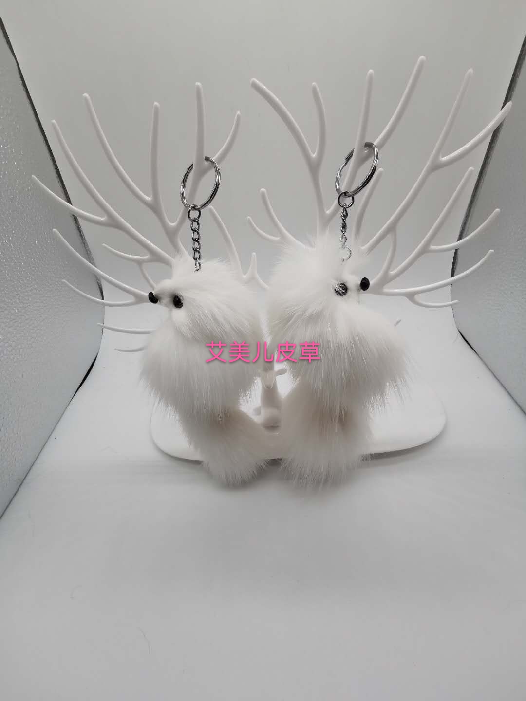 14cm true fox hair white fox
