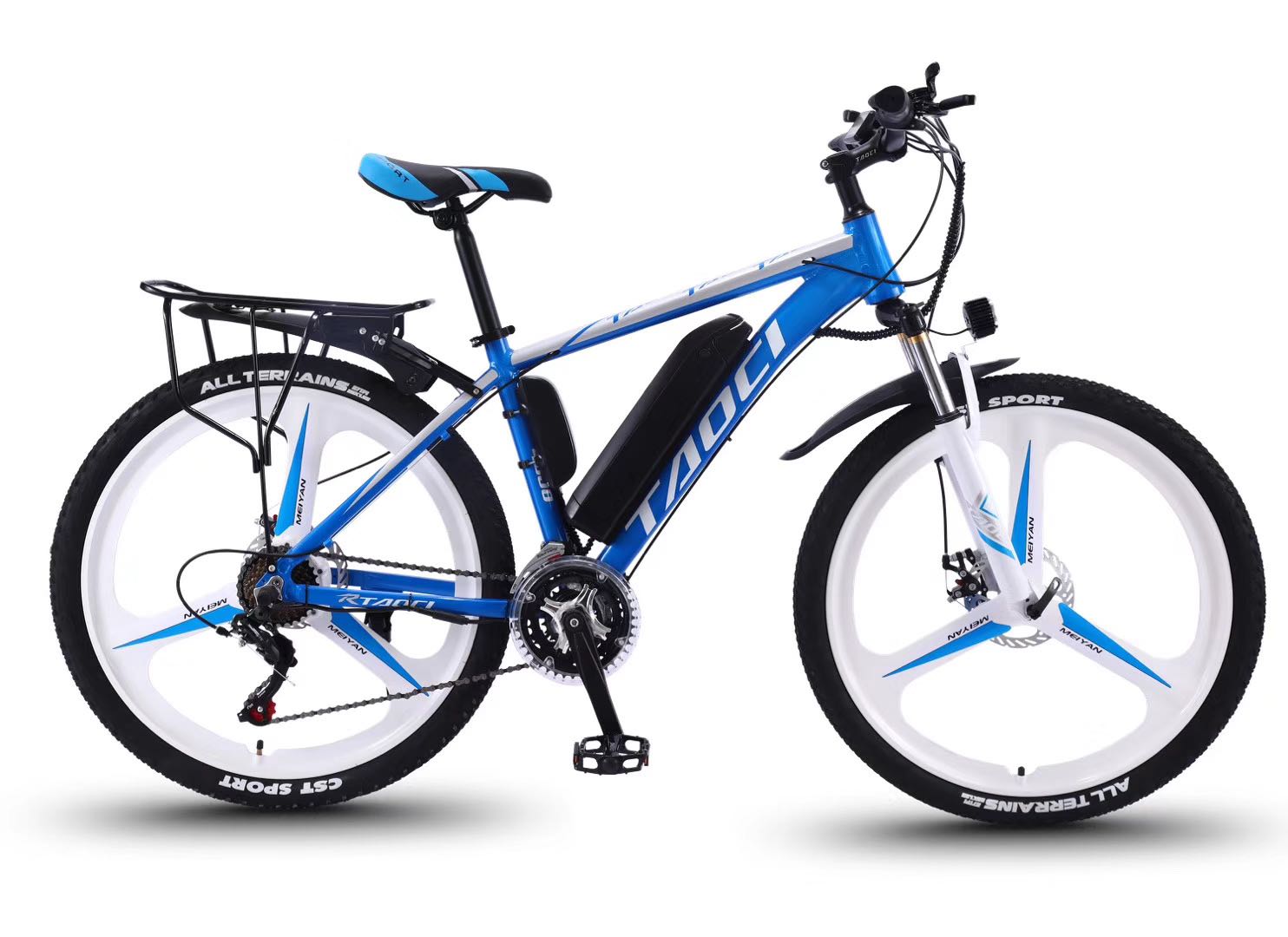 Bicycle lithium battery 26 inch aluminum alloy lithium battery electric mountain bike integrated wheel