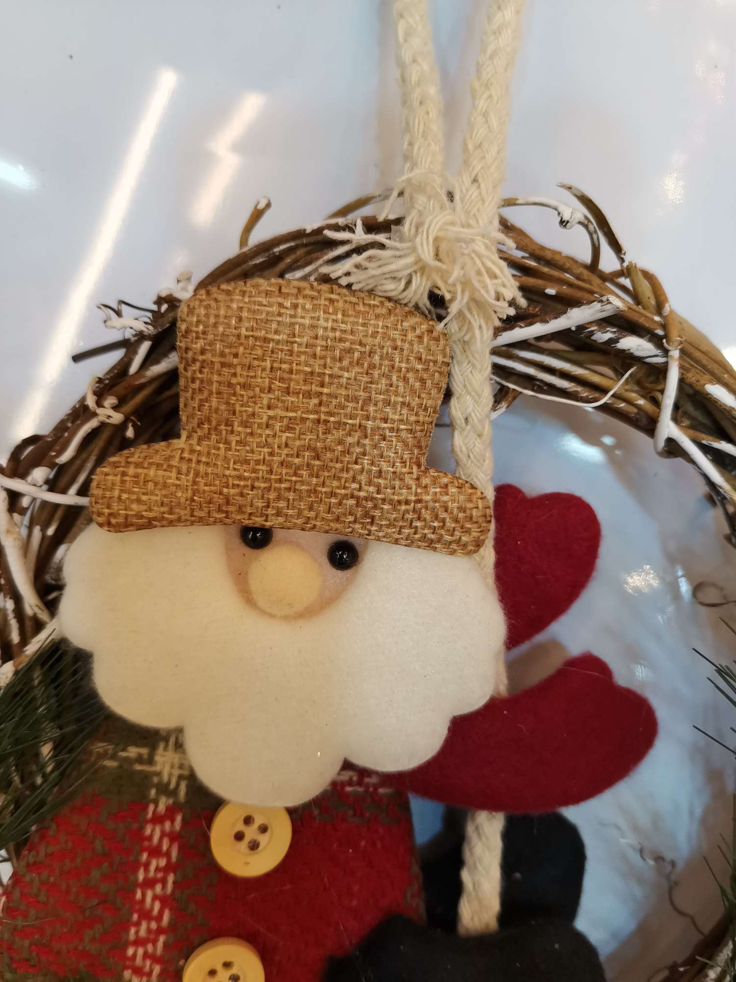 Santa Claus wicker pendant, 16CM Application Scenario