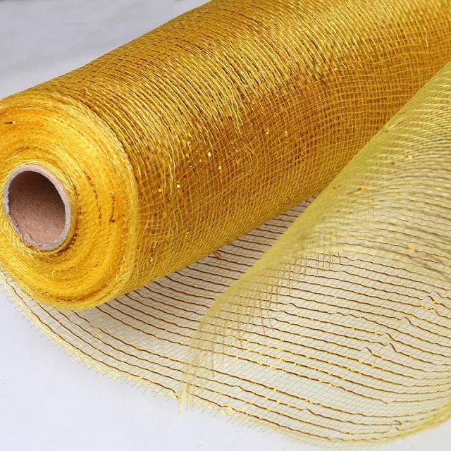 Christmas packaging net a number of gold wire net flowers packaging net Christmas decorations thumbnail