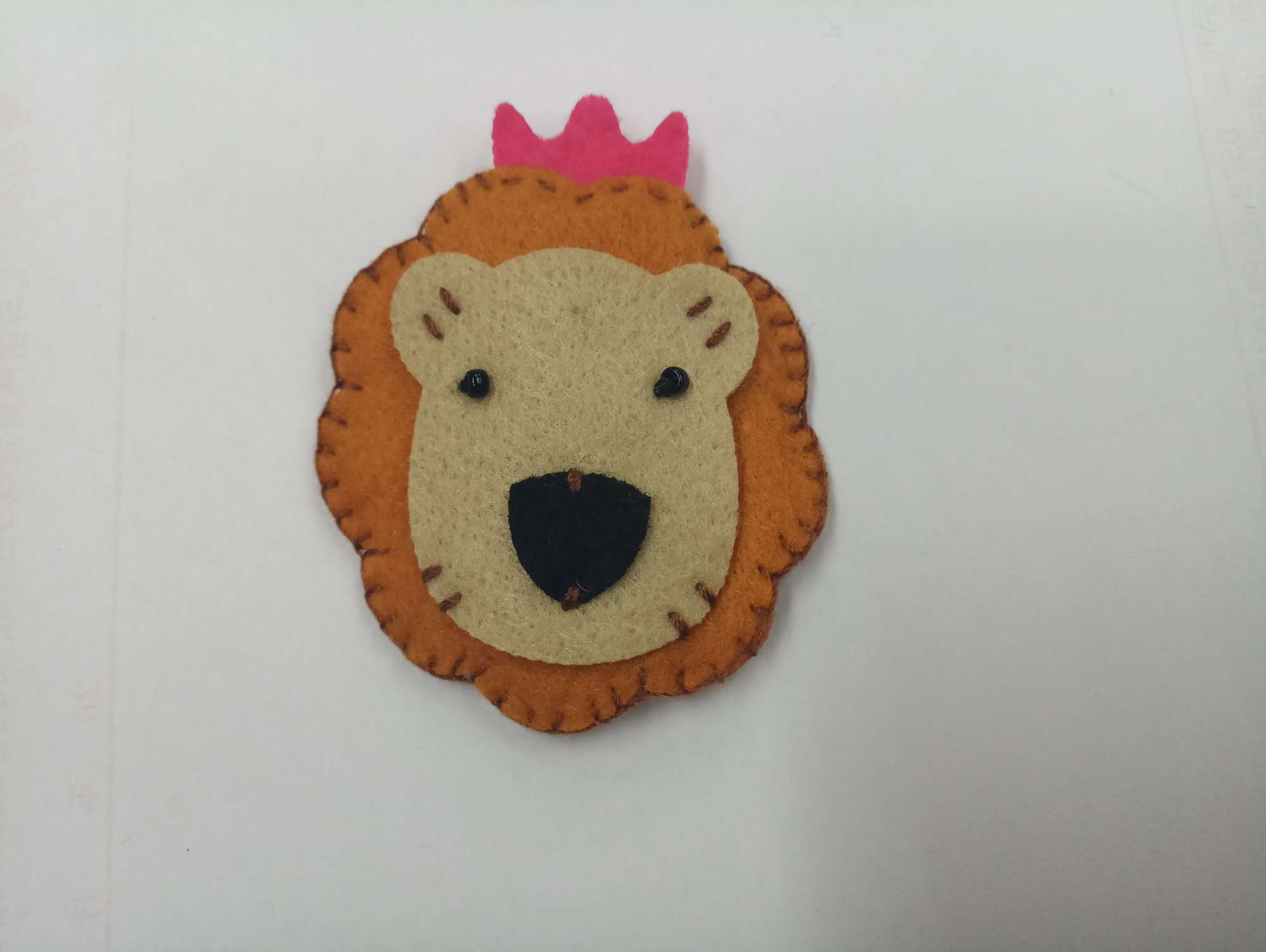 Non-woven cartoon lion clip handcrafted hairpin creative accessories thumbnail