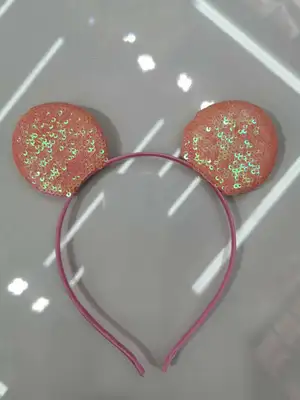 Honey sequins Mickey ear studs thumbnail
