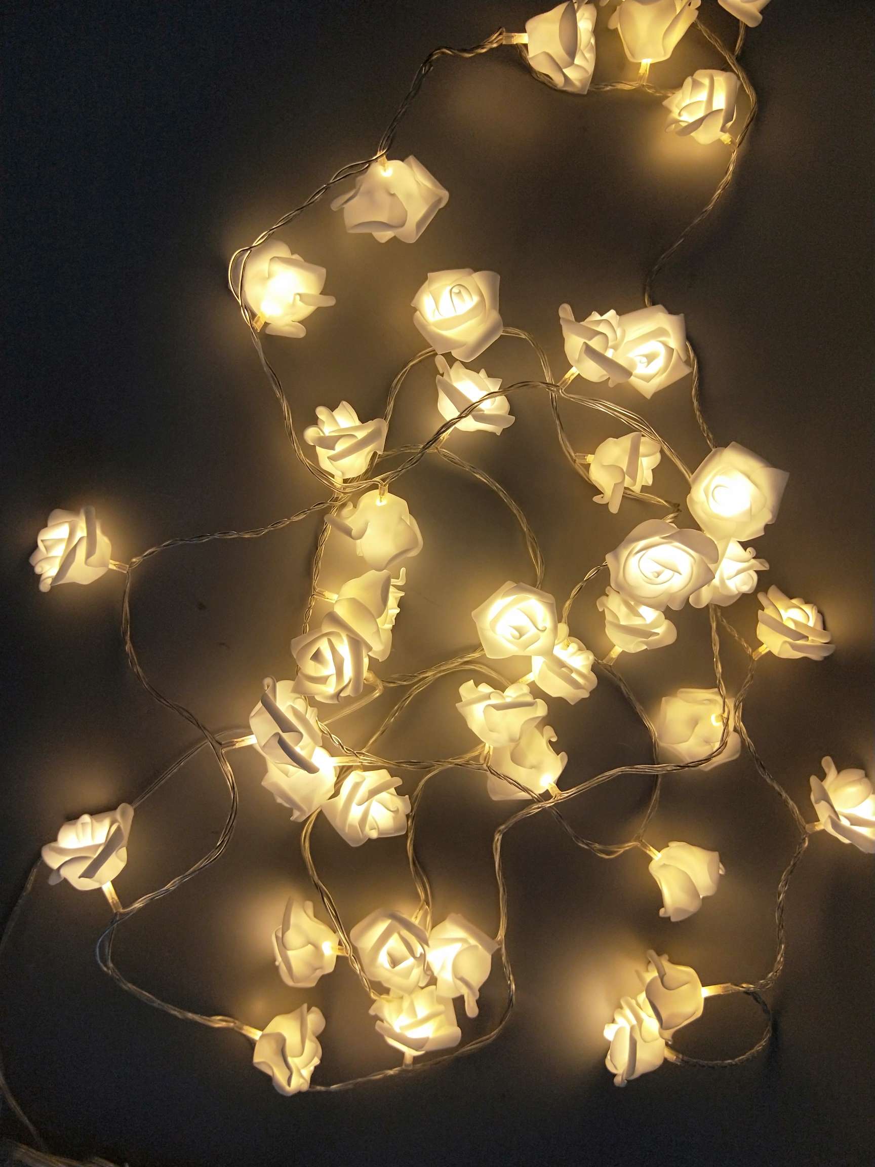 4米40灯CE 标准玫瑰花LED灯串图