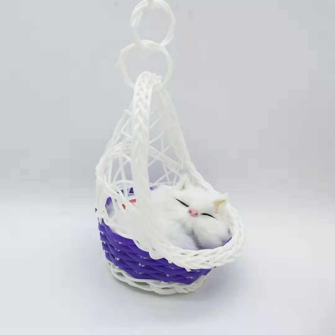 景区热卖吊兰仿真猫 吊蓝蹲猫蹲狗小兔子吊篮小动物工艺品摆件详情图10