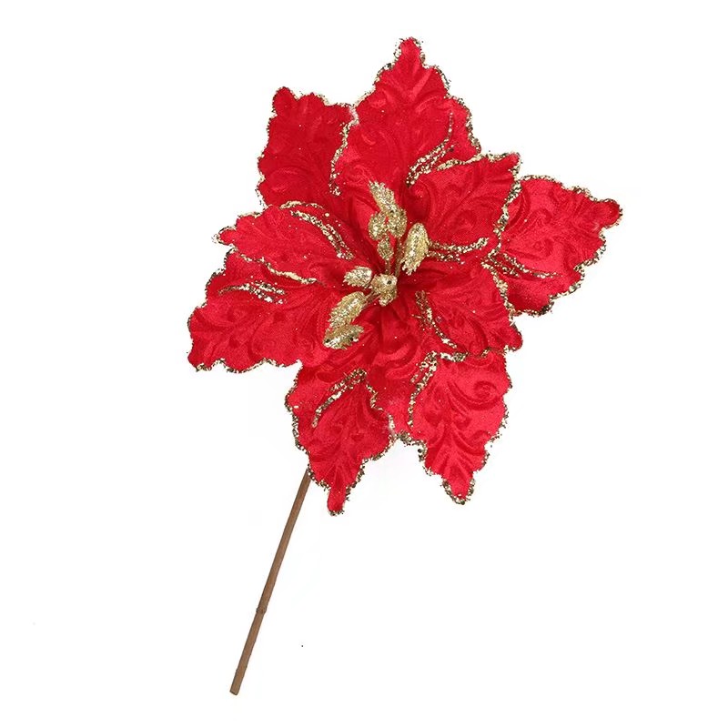 圣诞花 装饰花 仿真花