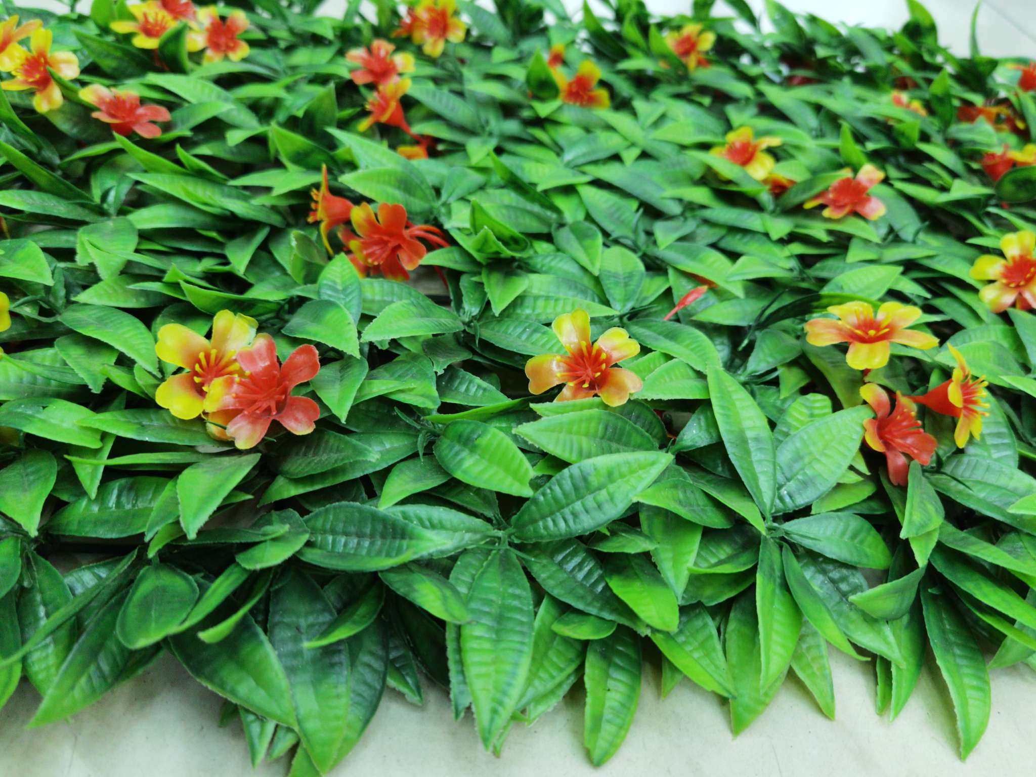 Artificial plant wall, green plant wall, decorative plant wall, flower wall, background wall, interior decoration, balcony, storefront decoration, high-quality artificial grass 04 details Picture