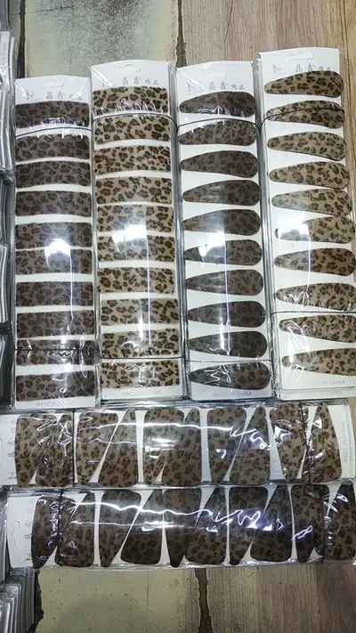 8 Cm Leopard Print Light Color Rectangular 10 Bb Clips