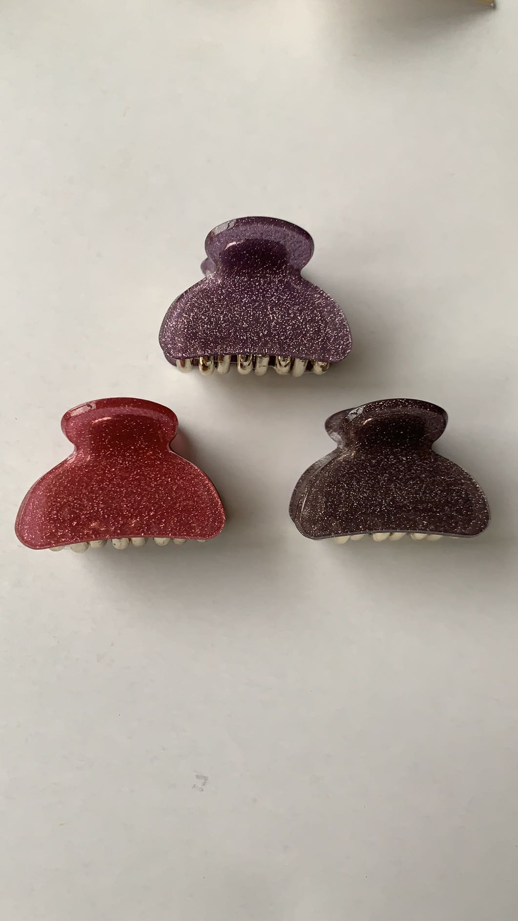 4 cm hair claw gold powder thumbnail