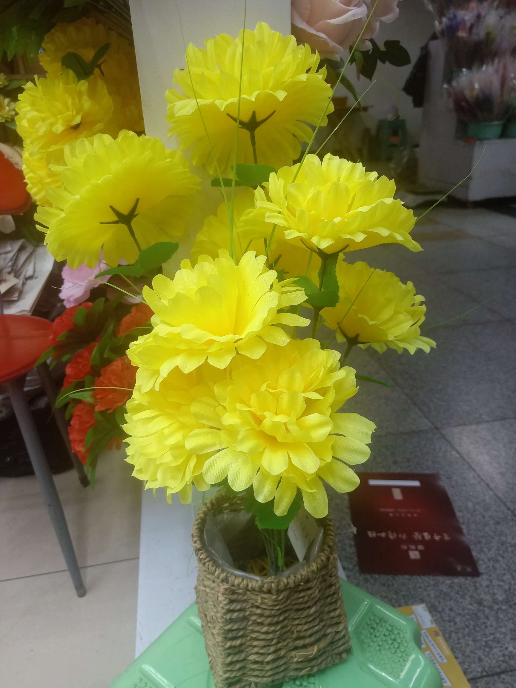 Artificial flowers, fake flowers, decorative dahlia Specification image
